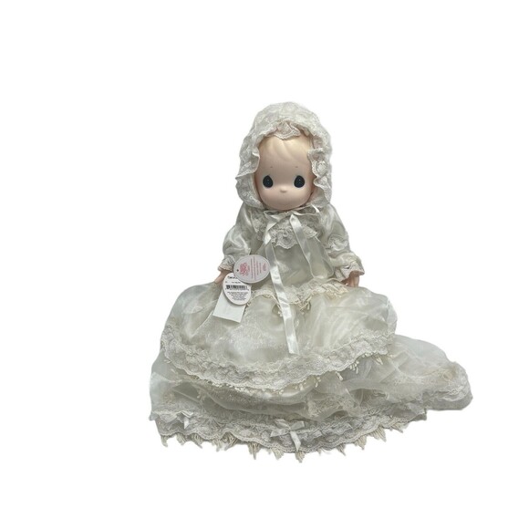 Vintage Precious Moments Christening Baby Doll 16" 1998 Soft Doll  #1099 - Picture 1 of 16